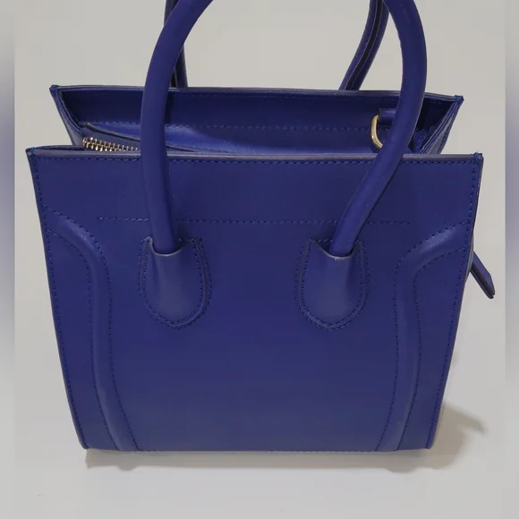 Cobalt Blue designer Inspired Handbag - Picture 3 of 15